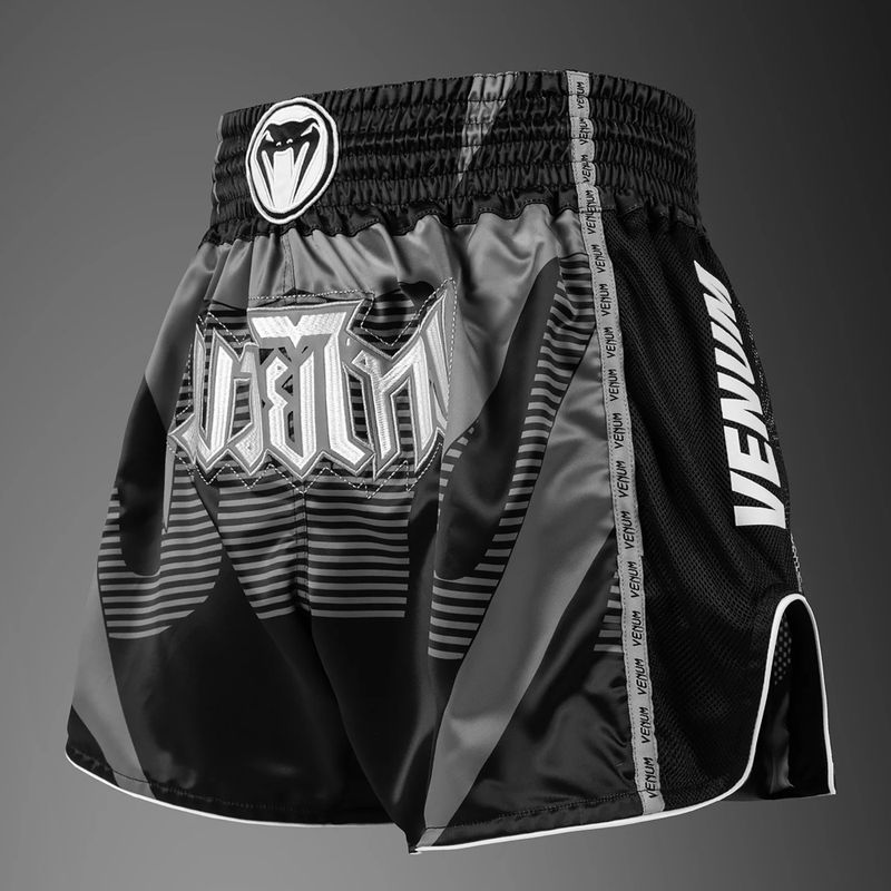 Spodenki treningowe męskie Venum Adrenaline Muay Thai black/silver grey 2
