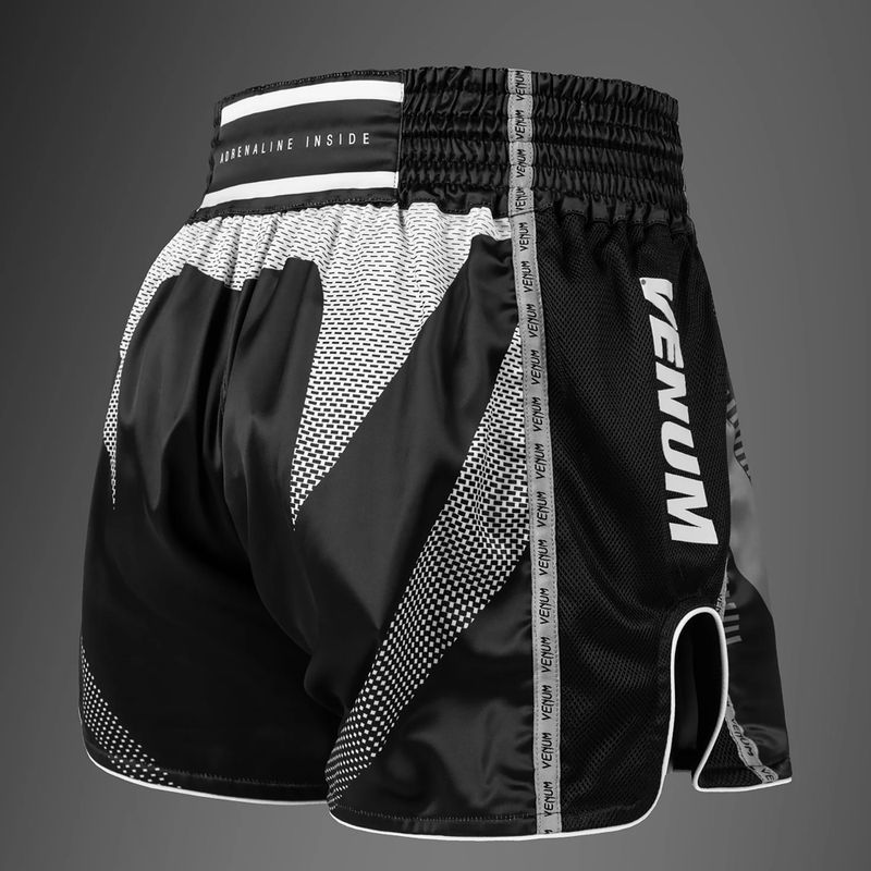 Spodenki treningowe męskie Venum Adrenaline Muay Thai black/silver grey 4