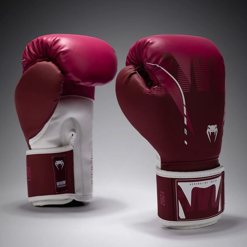 Rękawice bokserskie Venum Adrenaline Boxing burgundy/pink 2