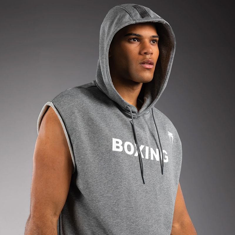 Bluza męska Venum Boxing VT Sleeveless Hoodie heather grey 4