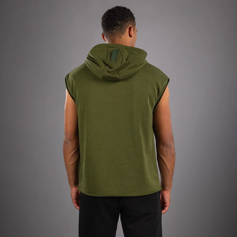 Bluza męska Venum Muay Thai VT Sleeveless Hoodie military green 2