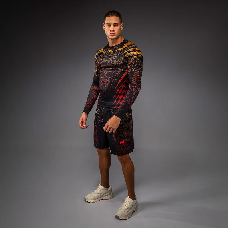 Rashguard longsleeve męski Venum Quetzal Fury Rashguard black/fury red/tangerine 2