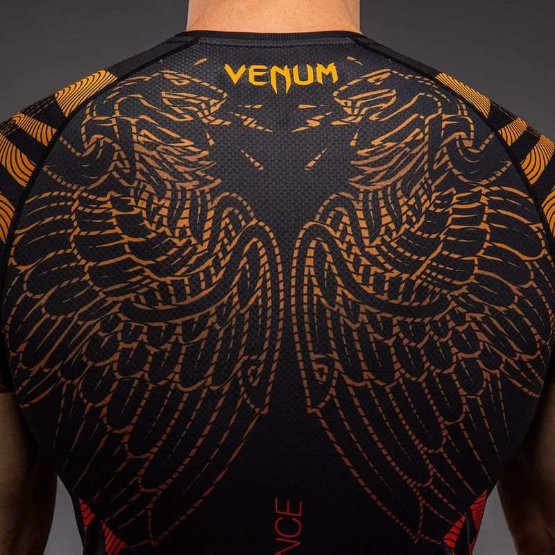 Rashguard męski Venum Quetzal Fury Rashguard black/fury red/tangerine 5