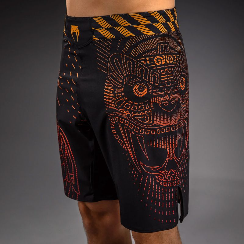 Spodenki treningowe męskie Venum Quetzal Fury Fightshorts black/fury red/tangerine 5