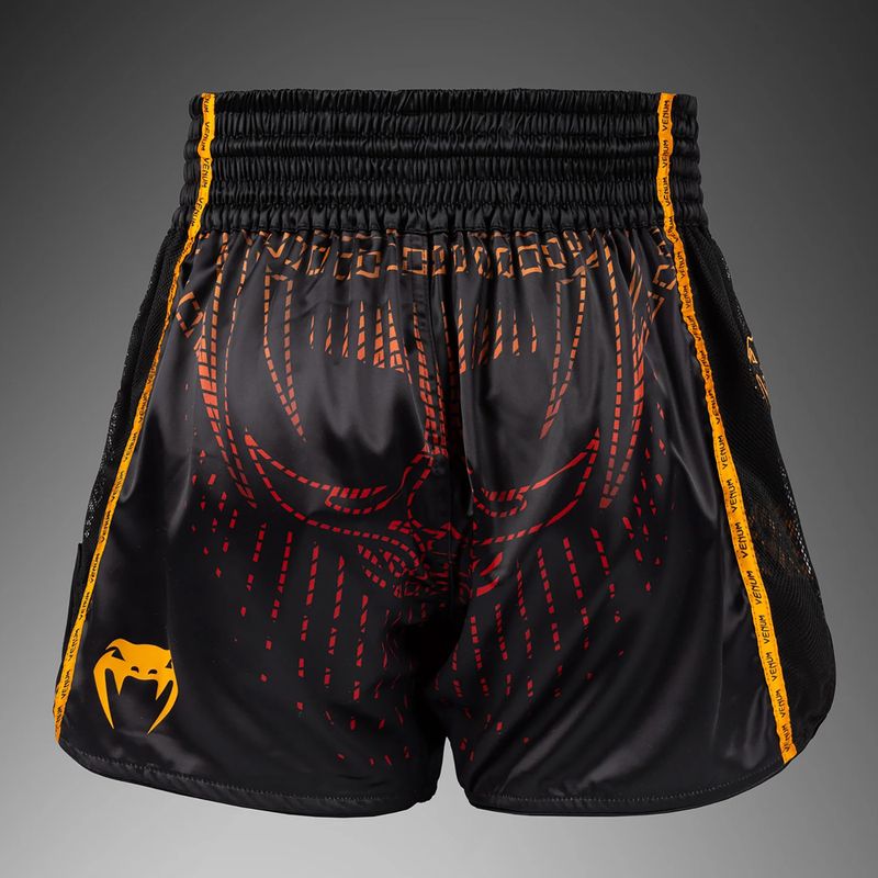 Spodenki treningowe męskie Venum Quetzal Fury Muay Thai black/fury red/tangerine 2