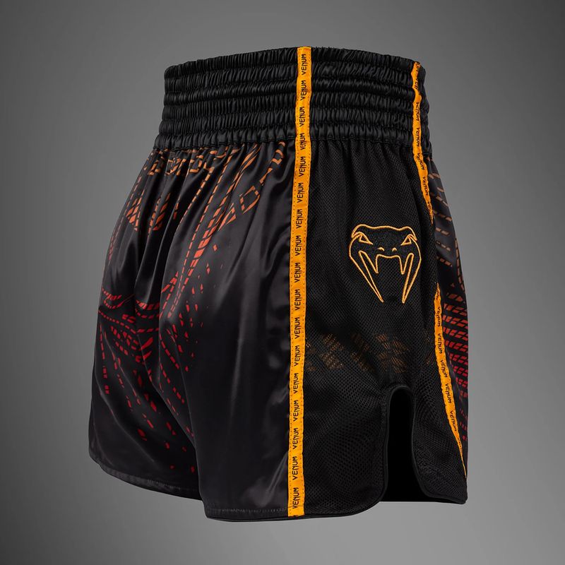 Spodenki treningowe męskie Venum Quetzal Fury Muay Thai black/fury red/tangerine 4