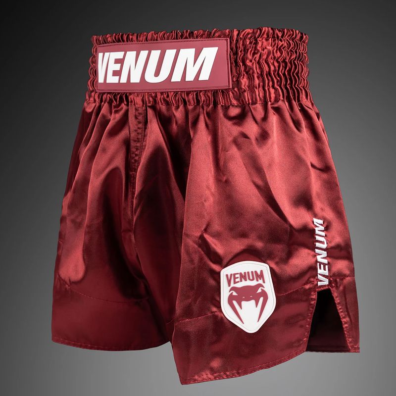 Spodenki treningowe męskie Venum Classic Evo Muay Thai burgundy 3