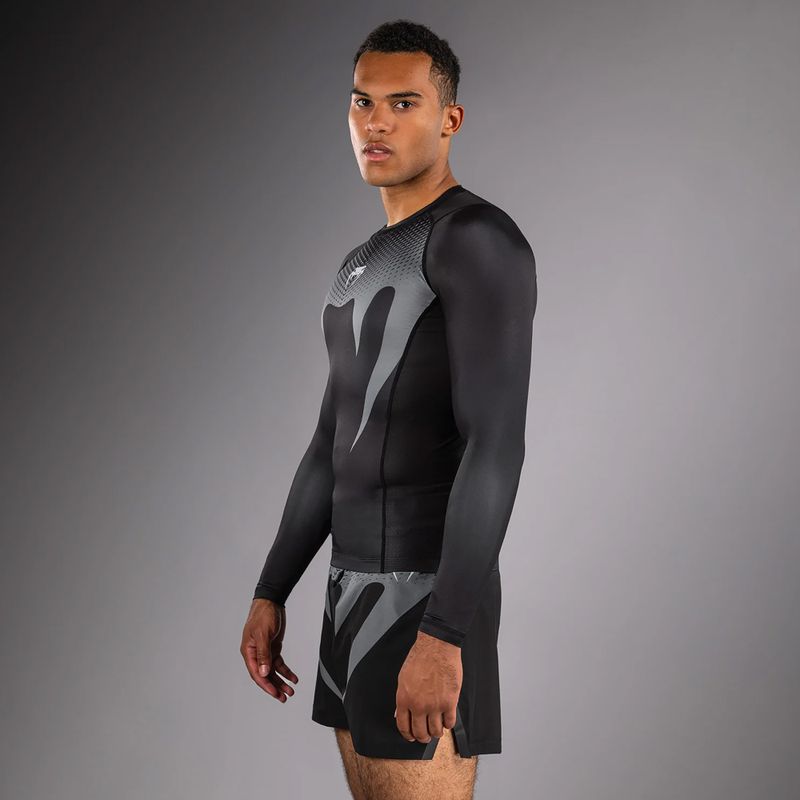 Rashguard longsleeve męski Venum No Gi Rashguards black/silver grey 4