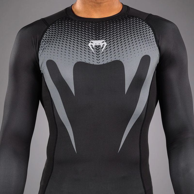 Rashguard longsleeve męski Venum No Gi Rashguards black/silver grey 6