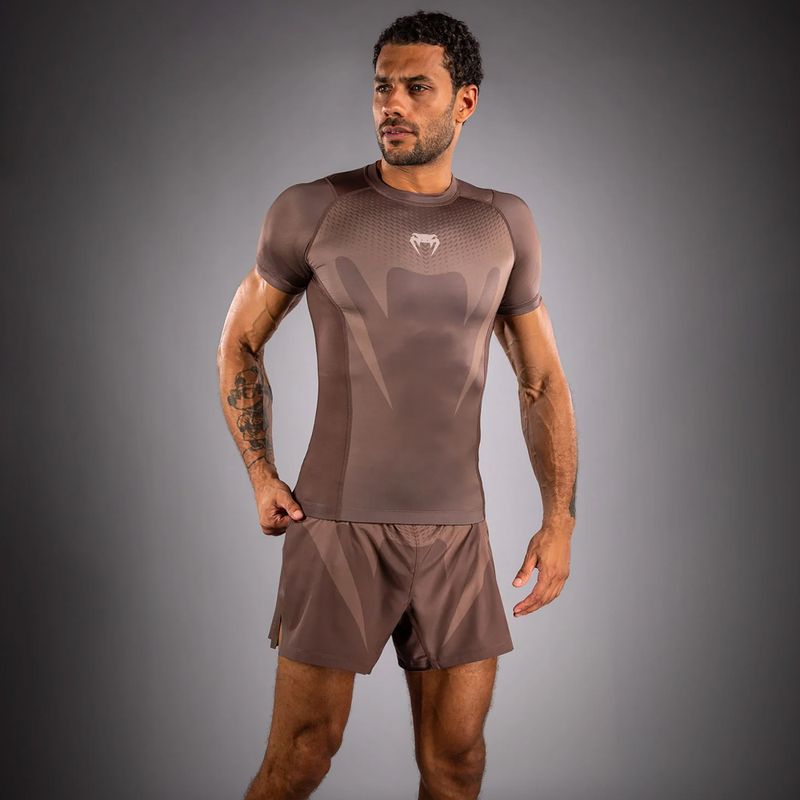Rashguard męski Venum No Gi Rashguards chocolate brown 3