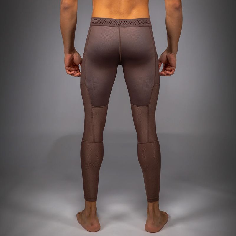 Legginsy treningowe meskie Venum No Gi Spats chocolate brown 3