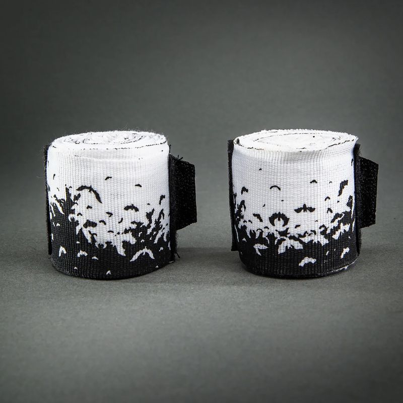 Bandaże bokserskie Venum Bats Night Handwraps 250 cm black/white 2