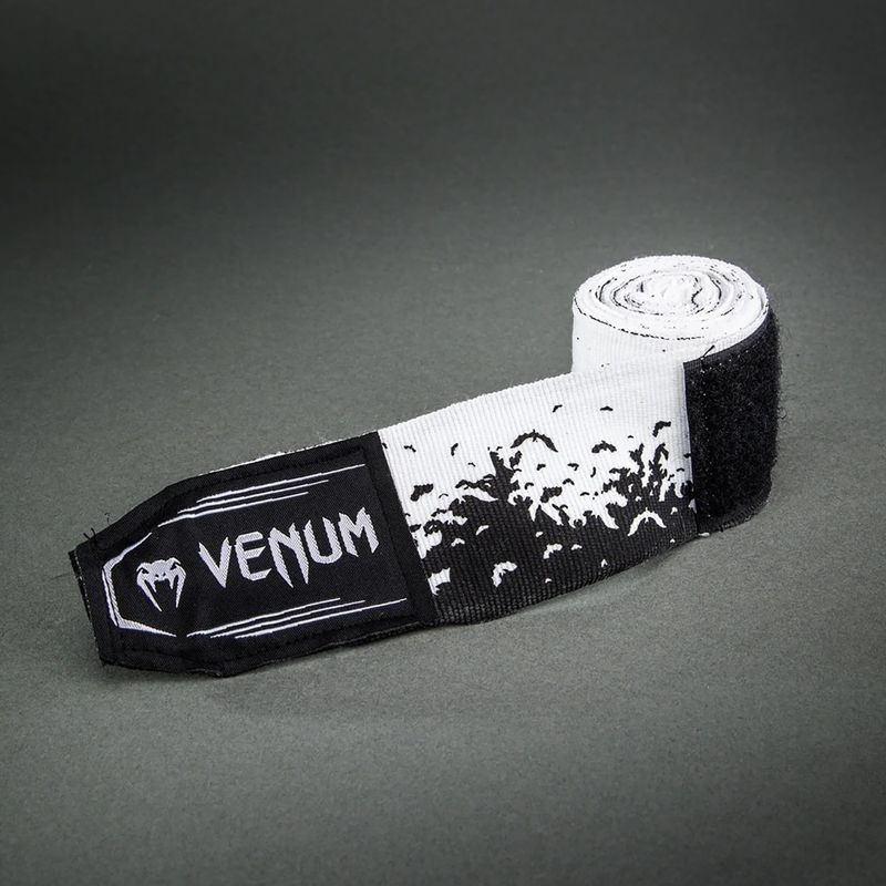 Bandaże bokserskie Venum Bats Night Handwraps 250 cm black/white 3