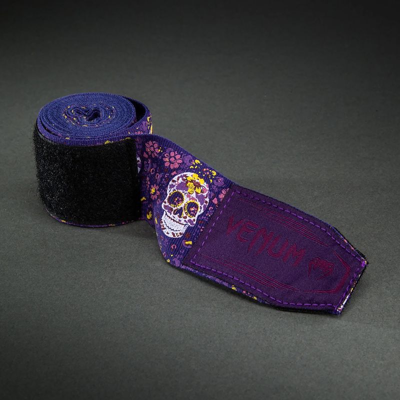 Bandaże bokserskie Venum Santa Muerte Handwraps 250 cm dark purple 3