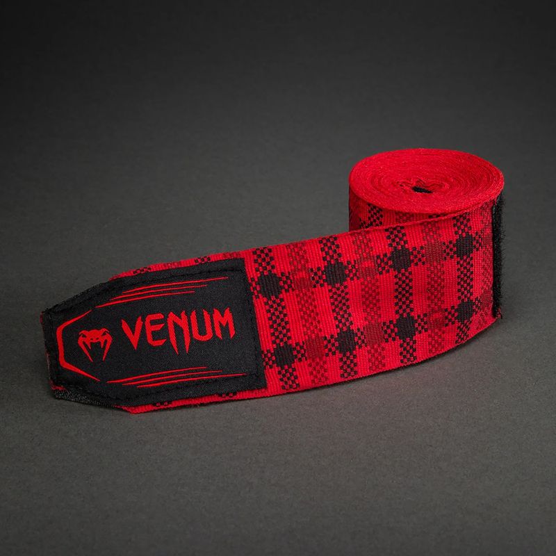 Bandaże bokserskie Venum Tartan Handwraps 400 cm fury red 3