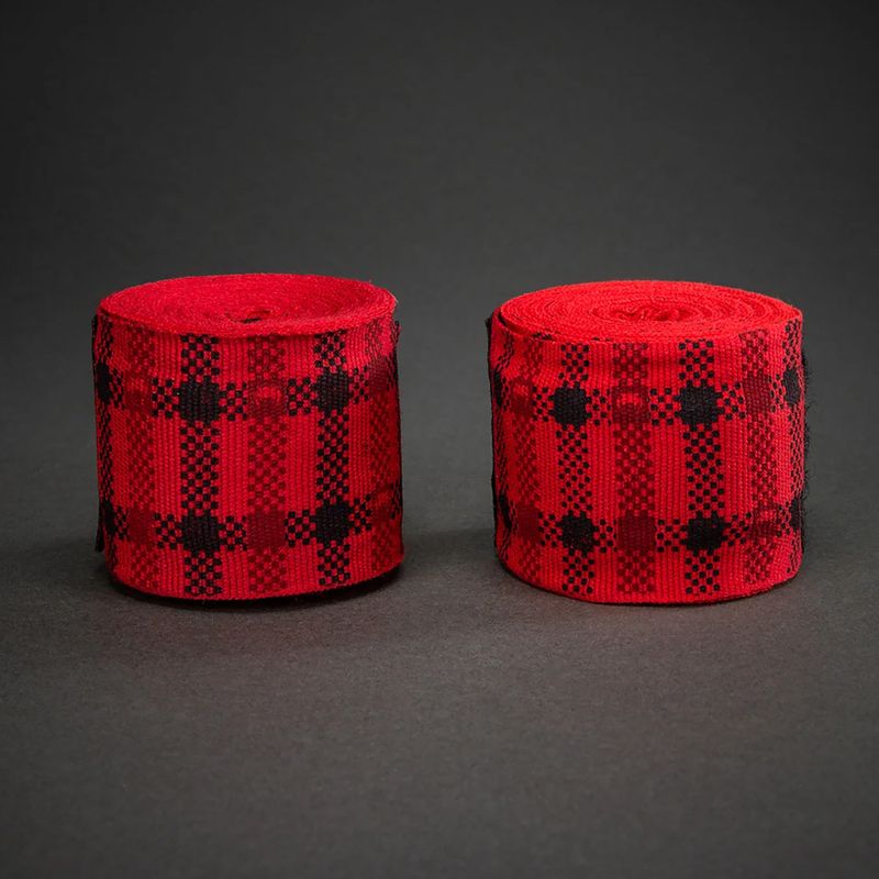 Bandaże bokserskie Venum Tartan Handwraps 450 cm fury red 2