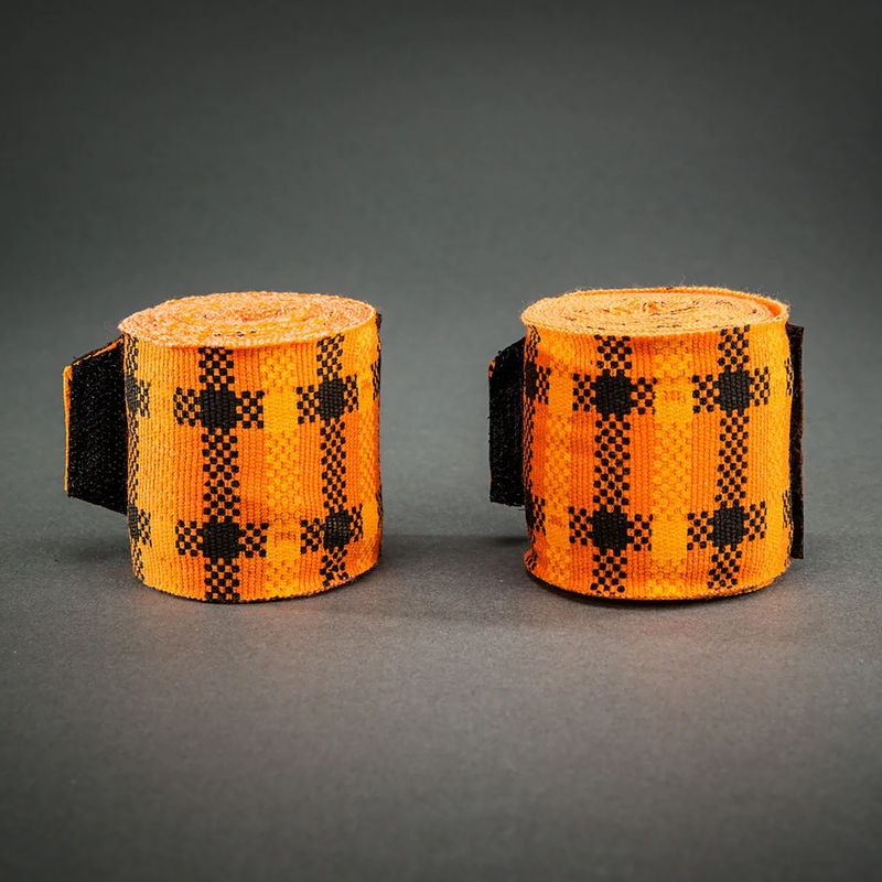Bandaże bokserskie Venum Tartan Handwraps 400 cm pumpkin 2