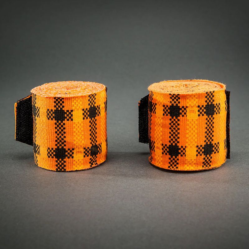 Bandaże bokserskie Venum Tartan Handwraps 450 cm pumpkin 2