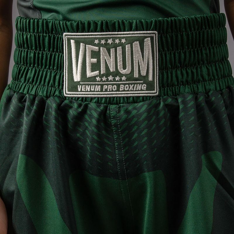 Spodenki treningowe dziecięce Venum Attack Kids Boxing forest green/off white 6