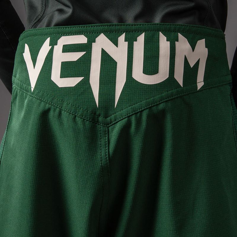 Spodenki treningowe dziecięce Venum Attack Kids Fightshorts forest green/off white 7