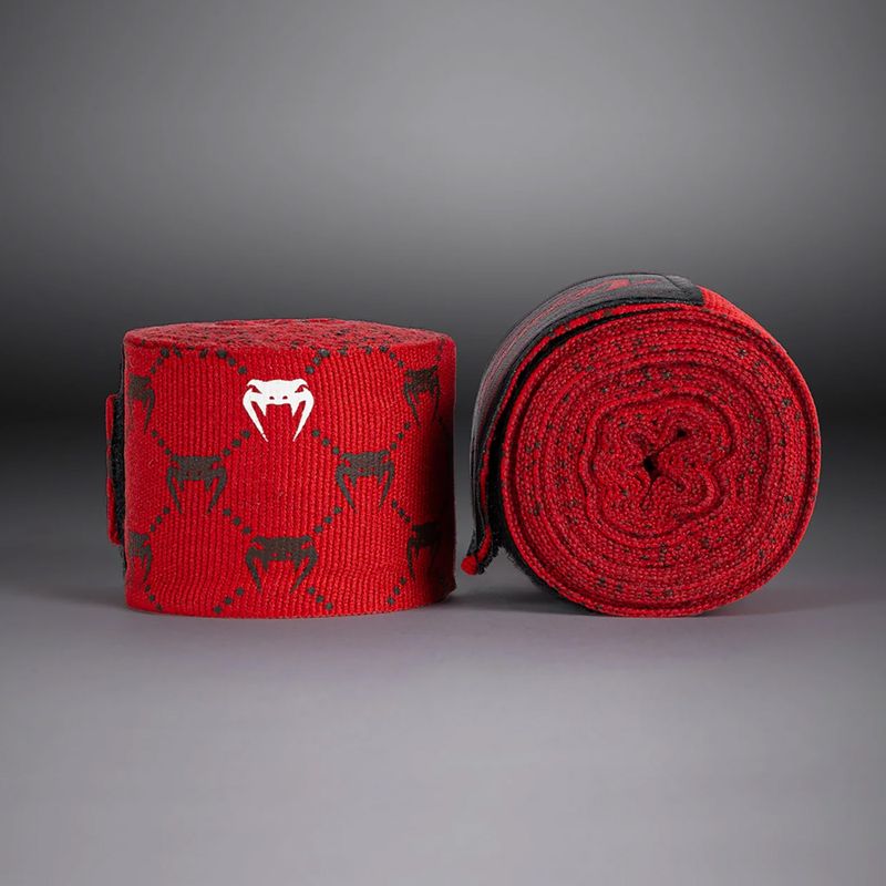 Bandaże bokserskie Venum Monogram Hand Wraps Advanced 250 cm red 2