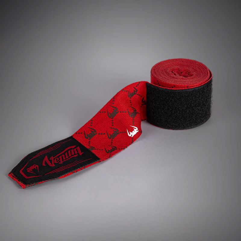 Bandaże bokserskie Venum Monogram Hand Wraps Advanced 250 cm red 3