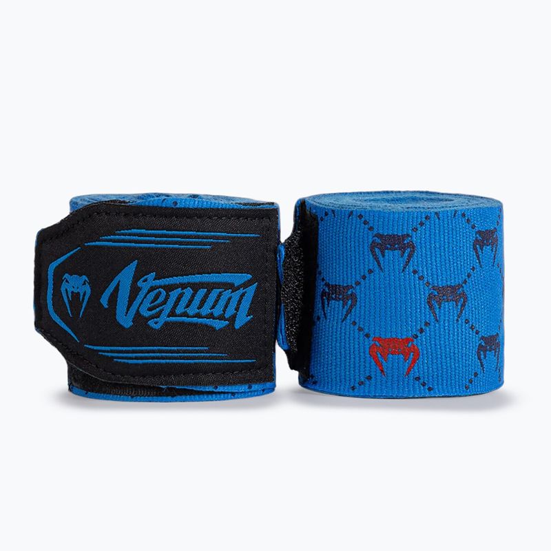 Bandaże bokserskie Venum Monogram Hand Wraps Advanced 400 cm blue