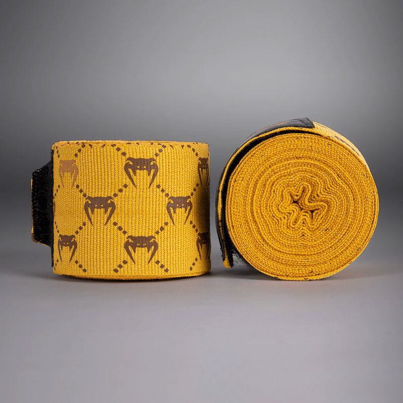 Bandaże bokserskie Venum Monogram Hand Wraps Advanced 400 cm brown 2