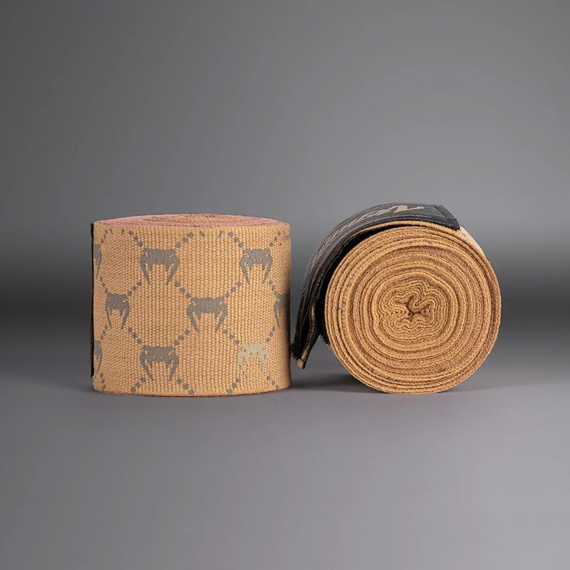Bandaże bokserskie Venum Monogram Hand Wraps Advanced 250 cm sand 2
