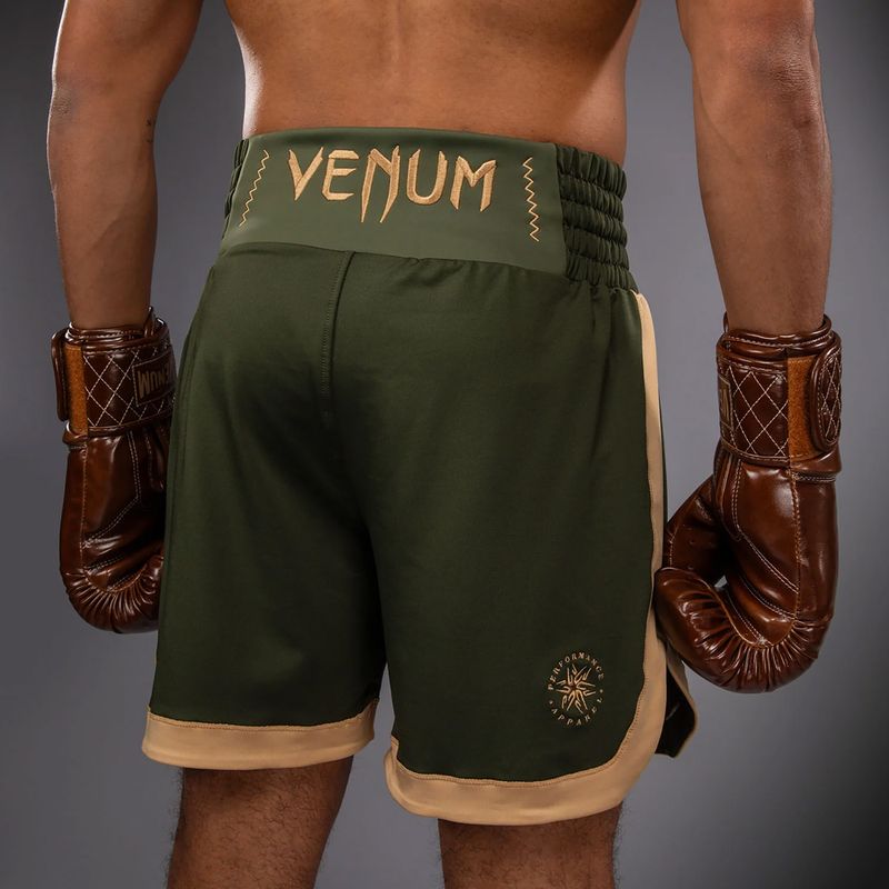 Spodenki treningowe męskie Venum Classic Boxing military green/sand 6