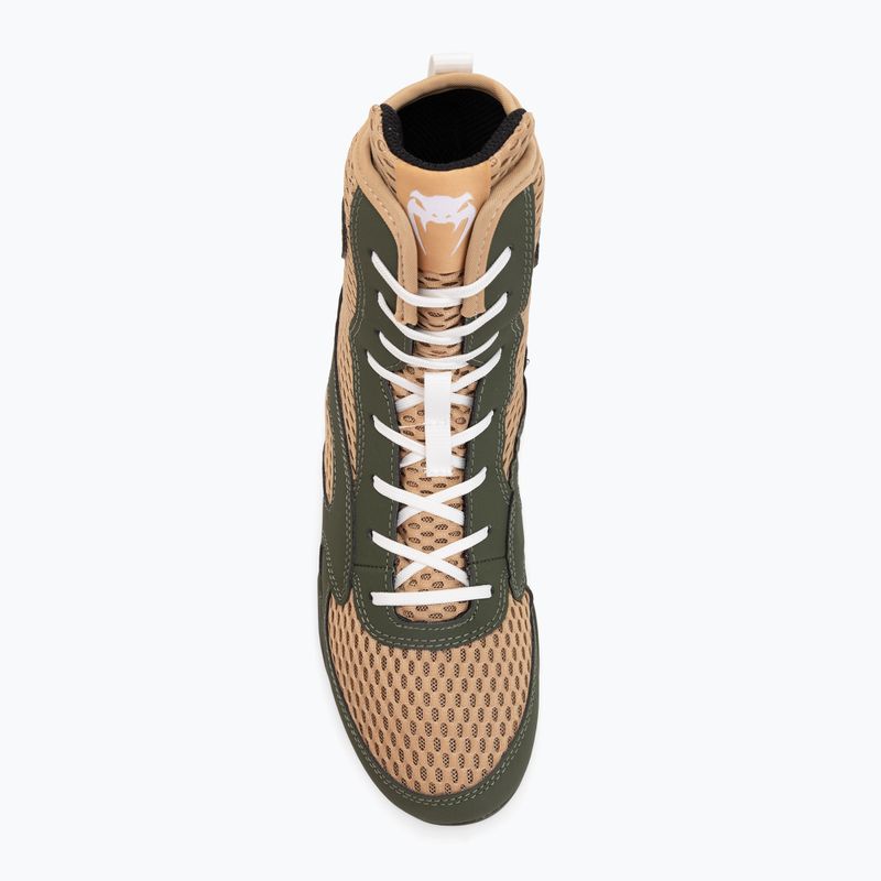 Buty bokserskie męskie Venum Contender Boxing military green/sand 5