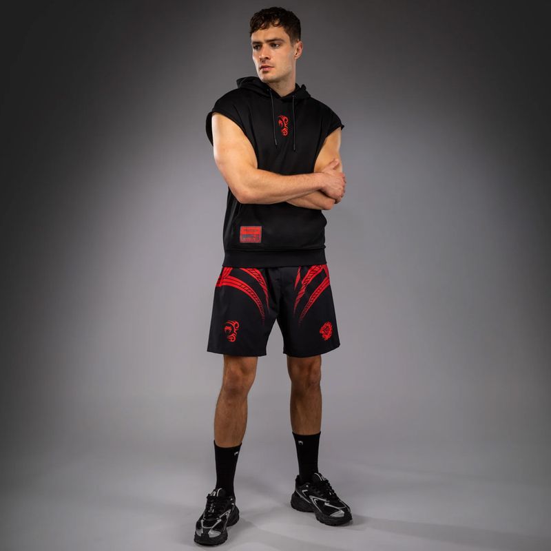 Bluza męska Venum x Mike Tyson Tiger Sleeveless Hoodie deep black/intense red 2