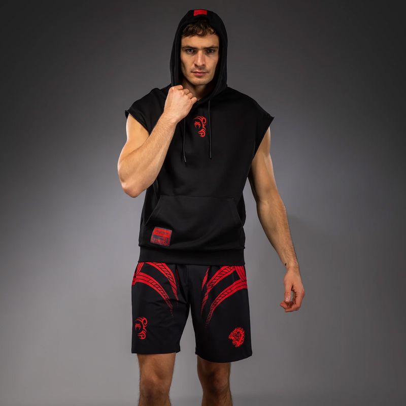 Bluza męska Venum x Mike Tyson Tiger Sleeveless Hoodie deep black/intense red 4