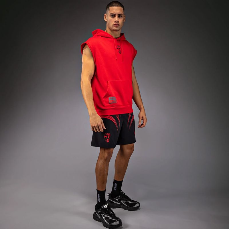 Bluza męska Venum x Mike Tyson Tiger Sleeveless Hoodie intense red/deep black 2
