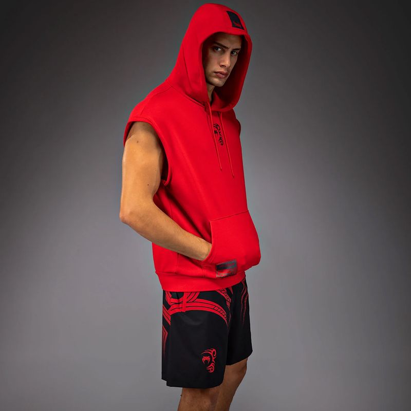 Bluza męska Venum x Mike Tyson Tiger Sleeveless Hoodie intense red/deep black 4
