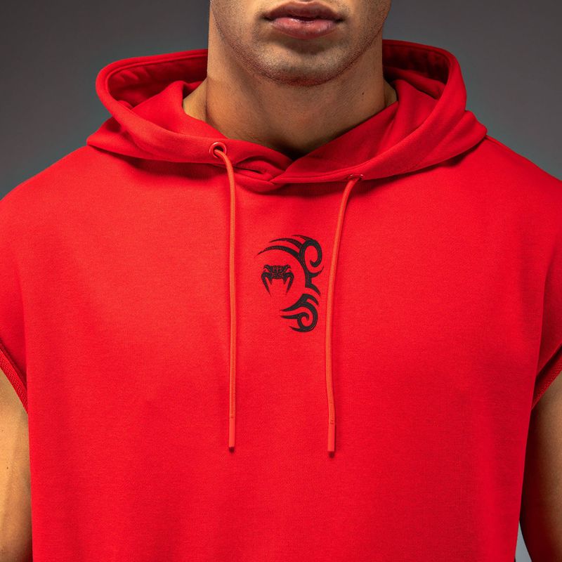 Bluza męska Venum x Mike Tyson Tiger Sleeveless Hoodie intense red/deep black 5