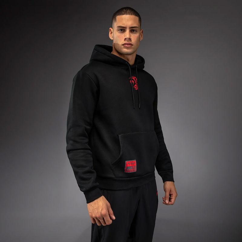Bluza męska Venum x Mike Tyson Tiger Hoodie deep black/intense red 3