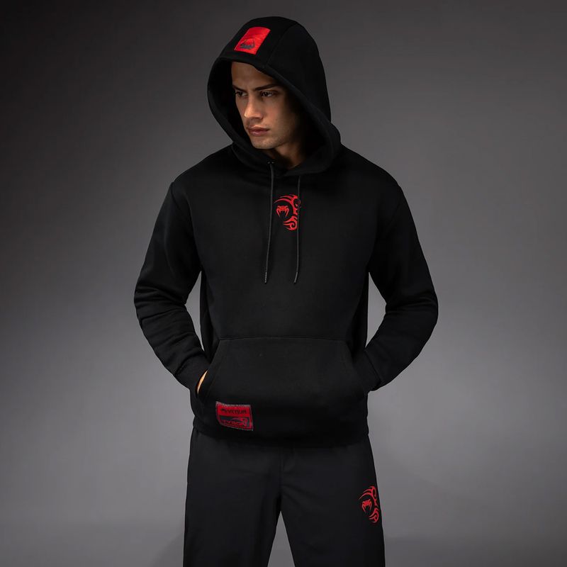 Bluza męska Venum x Mike Tyson Tiger Hoodie deep black/intense red 4