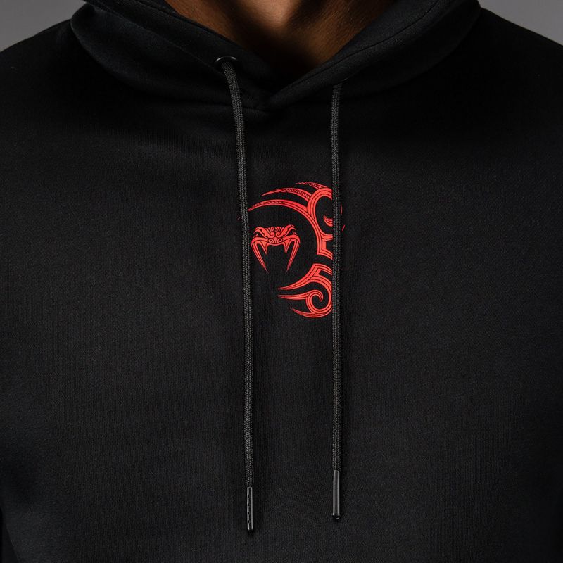 Bluza męska Venum x Mike Tyson Tiger Hoodie deep black/intense red 5