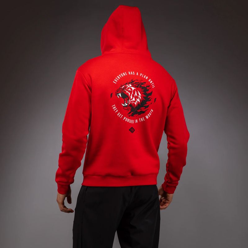 Bluza męska Venum x Mike Tyson Tiger Hoodie intense red/deep black 5