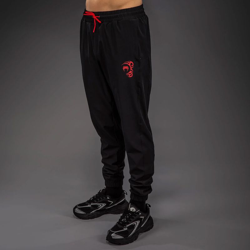 Spodnie treningowe męskie Venum x Mike Tyson Tiger Joggers deep black/intense red 3