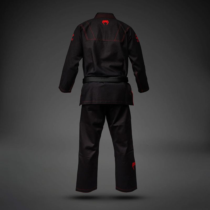 GI do brazylijskiego jiu-jitsu Venum Roger Gracie Academy BJJ black/red 2