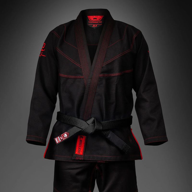 GI do brazylijskiego jiu-jitsu Venum Roger Gracie Academy BJJ black/red 3