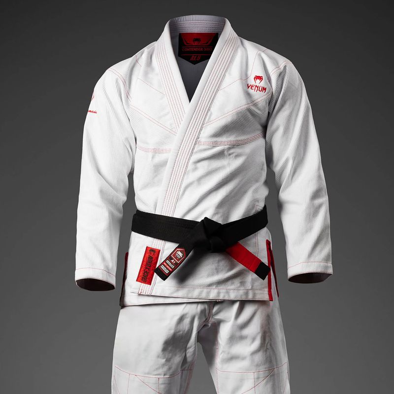 GI do brazylijskiego jiu-jitsu Venum Roger Gracie Academy BJJ white/red 3