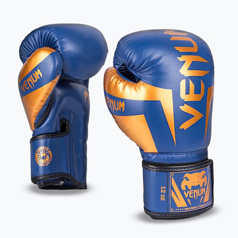 Rękawice bokserskie Venum Elite blue/black/copper 2