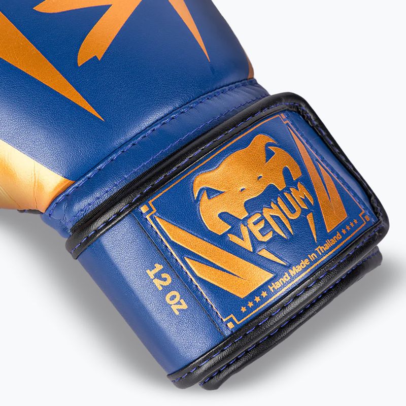 Rękawice bokserskie Venum Elite blue/black/copper 3