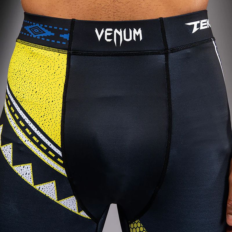 Legginsy treningowe męskie Venum x TEKKEN 8 King Spats black/yellow 5