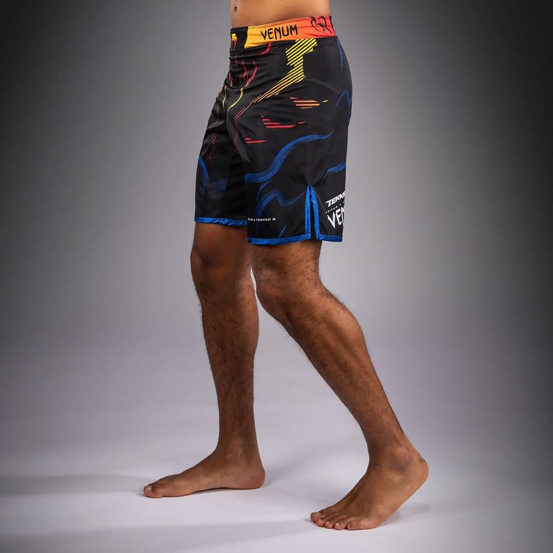 Spodenki treningowe męskie Venum x TEKKEN 8 Yoshimitsu Fight black/orange 4