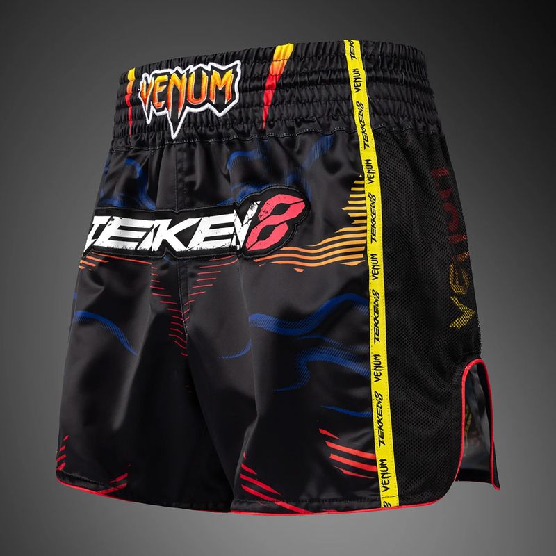 Spodenki treningowe męskie Venum x TEKKEN 8 Yoshimitsu Muay Thai black/orange 3