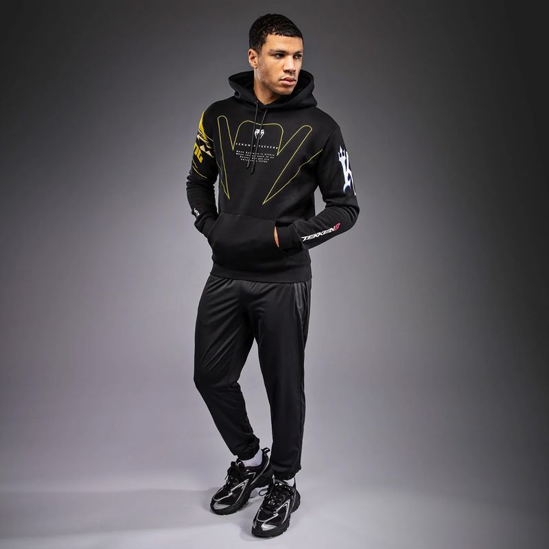 Bluza męska Venum x TEKKEN 8 King Pullover Hoodie black/yellow 2